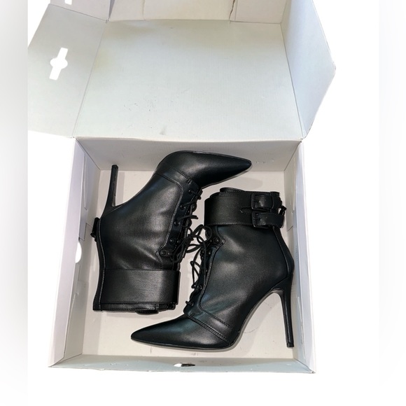 Guess || NIB || Boss Shoelace High Heel Booties - Picture 7 of 7